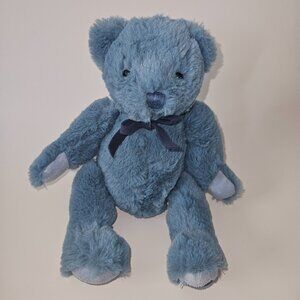 Histoire d'Ours Blue Teddy Bear Plush 7" Sitting Stuffed Animal Toy SOFT